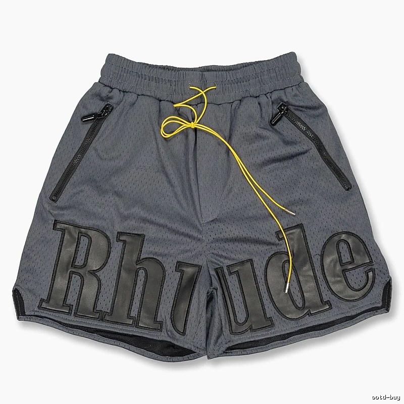 RHUDE sporty grey shorts