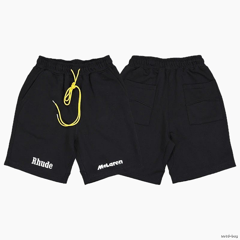 RHUDE Trendy and Cool Style Black Shorts