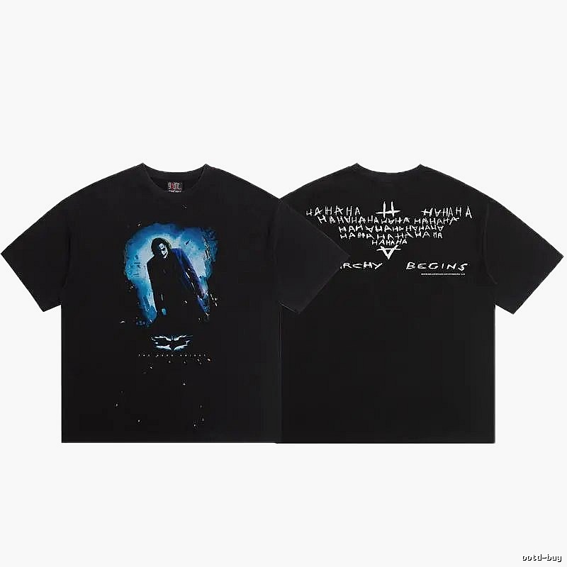 SAINT Clown Series Street Style Black T-Shirt
