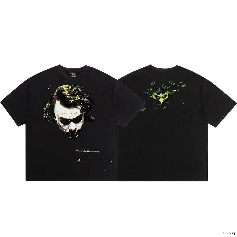 SAINT x Joker Co-branded Vintage Black T-Shirt
