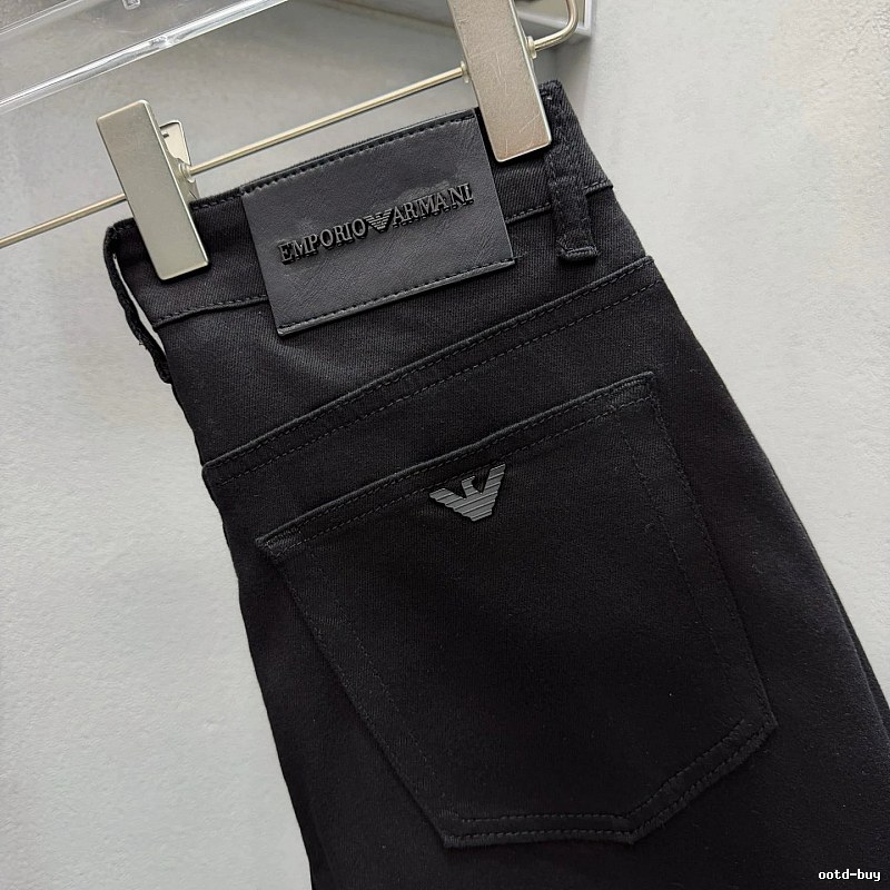 Signature Edit Emporio Armani Slim Jeans - Black