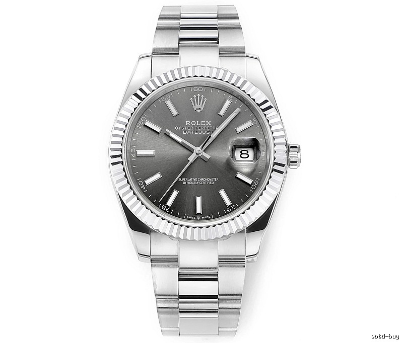 Silver And Gray Rolex Datejust Automatic Watch for occasion
