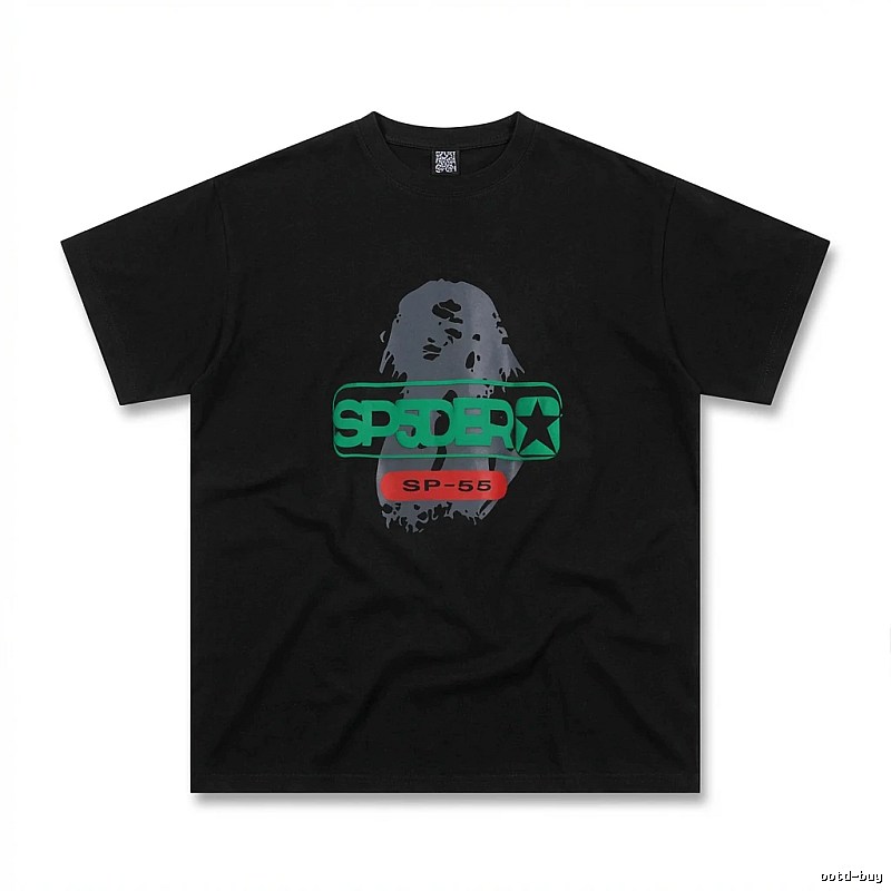 Sp5der Dark Cool Trend Short Sleeve