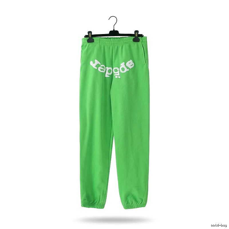 Sp5der Fluorescent Green Trendy Pants