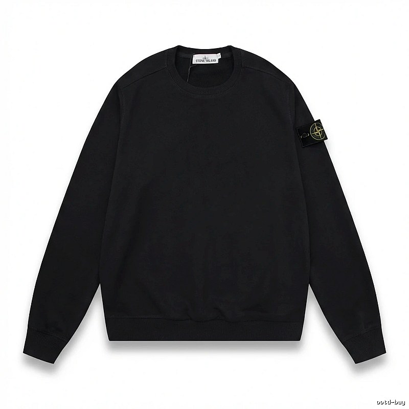 Stone Island basic black sweatshirt