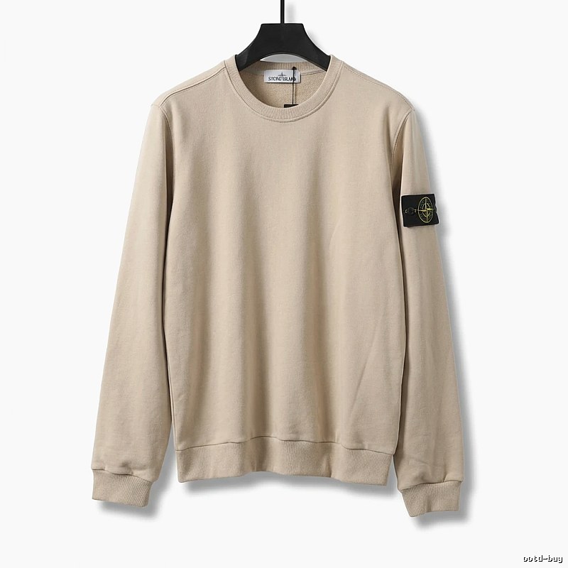 Stone Island basic simple style beige sweatshirt