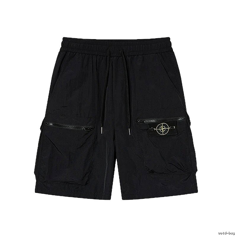 Stone Island Classic Collection Workwear Style Black Shorts