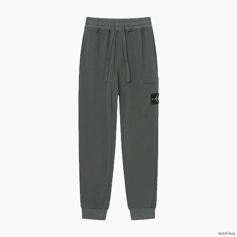 Stone Island Classic Street Style Dark Grey Jogger Sweatpants
