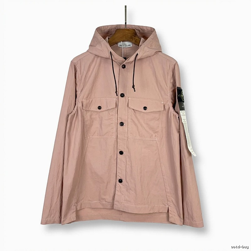 Stone Island utility-style pink coat