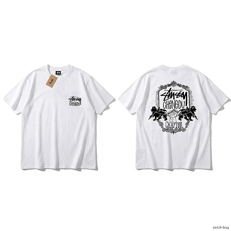 Stussy Chengdu Series Simple White T-shirt