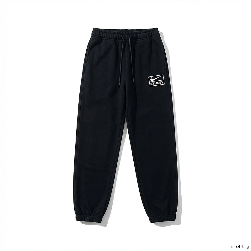 Stussy Co-branded Casual Black Sweatpants