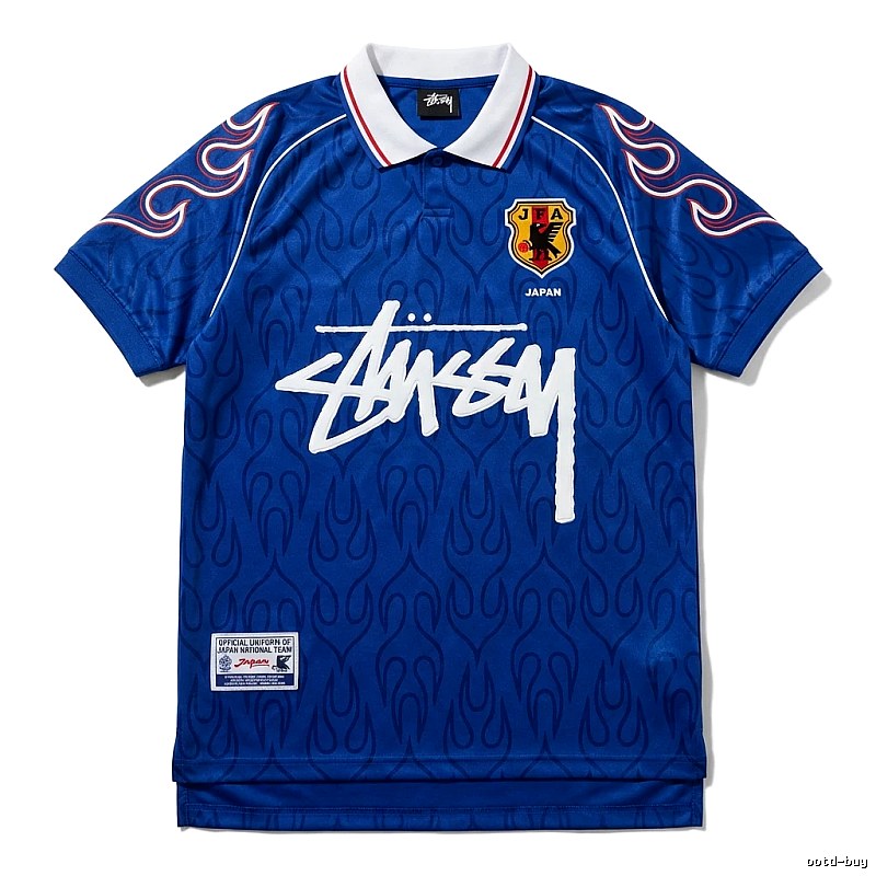 Stussy Flame Wind Blue Jersey