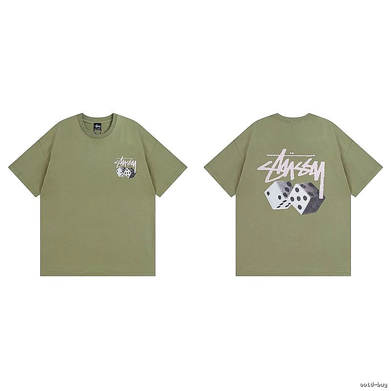 Stussy Green Spider Graphic T-Shirt Everyday Rotation Logo