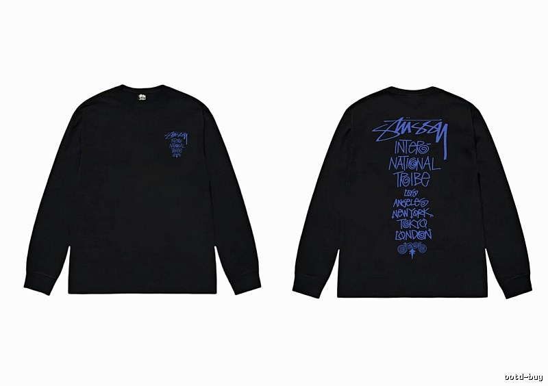 Stussy International Tribal Style Black Long-sleeve