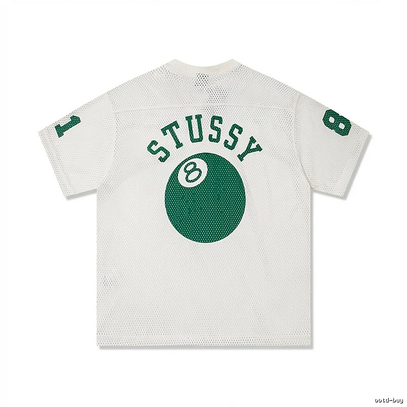 Stussy No.8 Ball White Trendy T-shirt