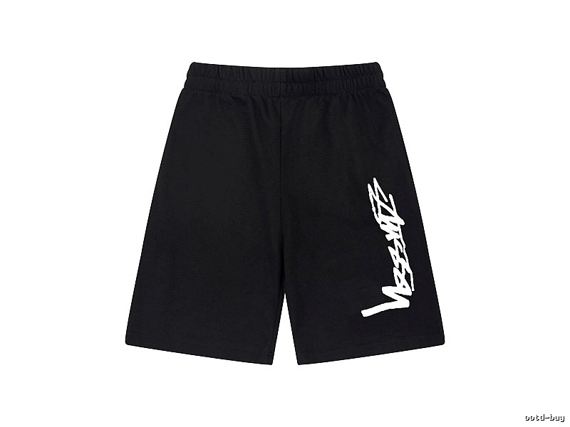 Stussy street-style black shorts