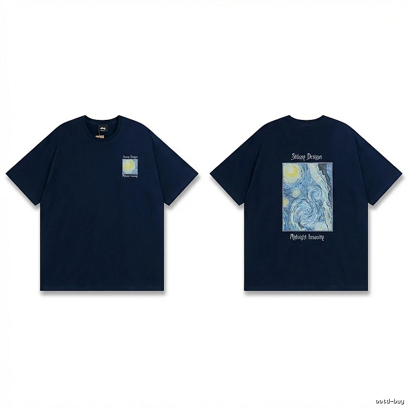 Stussy Van Gogh Series Dark Blue T-shirt