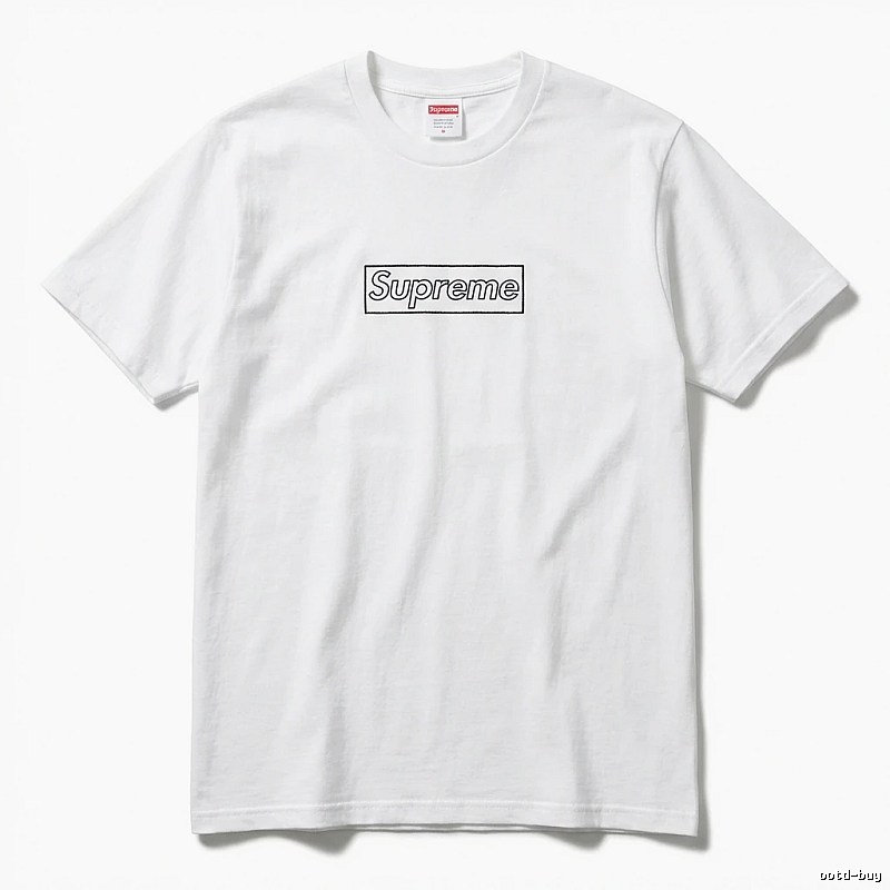 Supreme Basic Simple White T-shirt