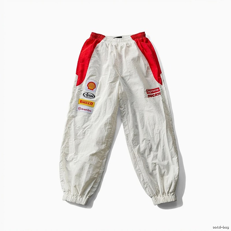 Supreme Co-branded Sporty White Pants