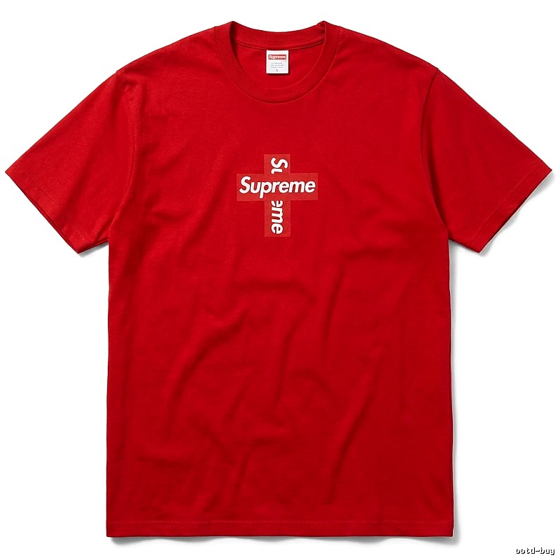 Supreme Cross Simple Style Red Clothes