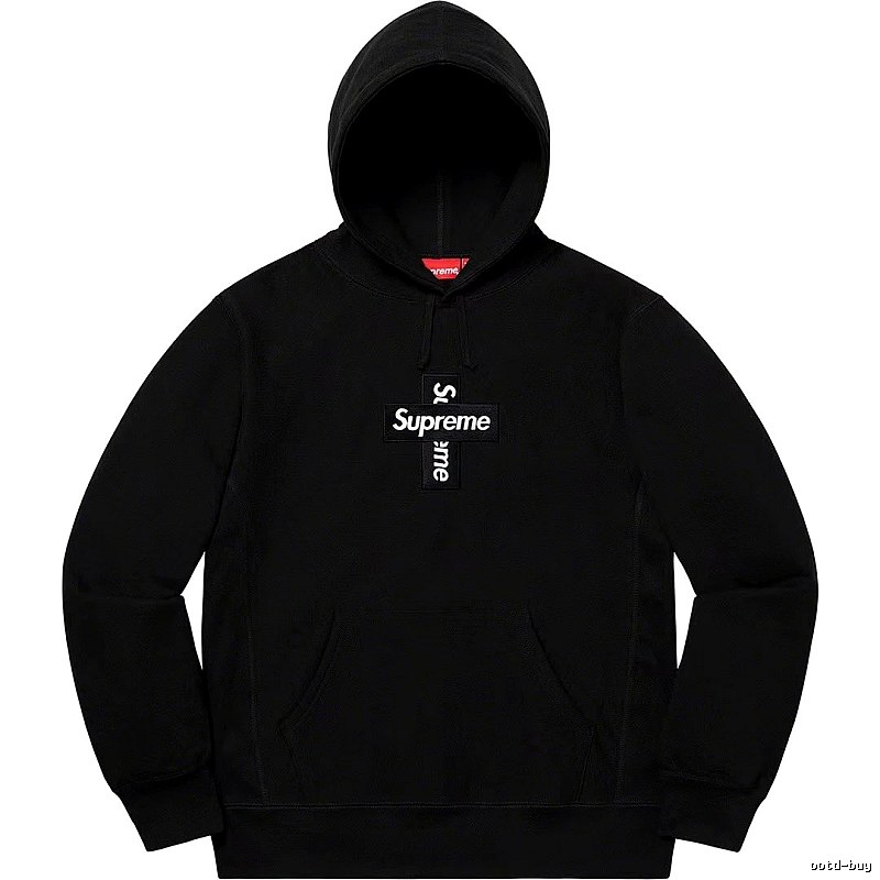 Supreme Lightweight Logo hoodie Gray Red Oversized for Trend Styling