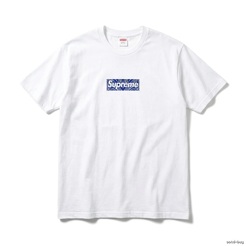 Supreme Print Simple White T-shirt