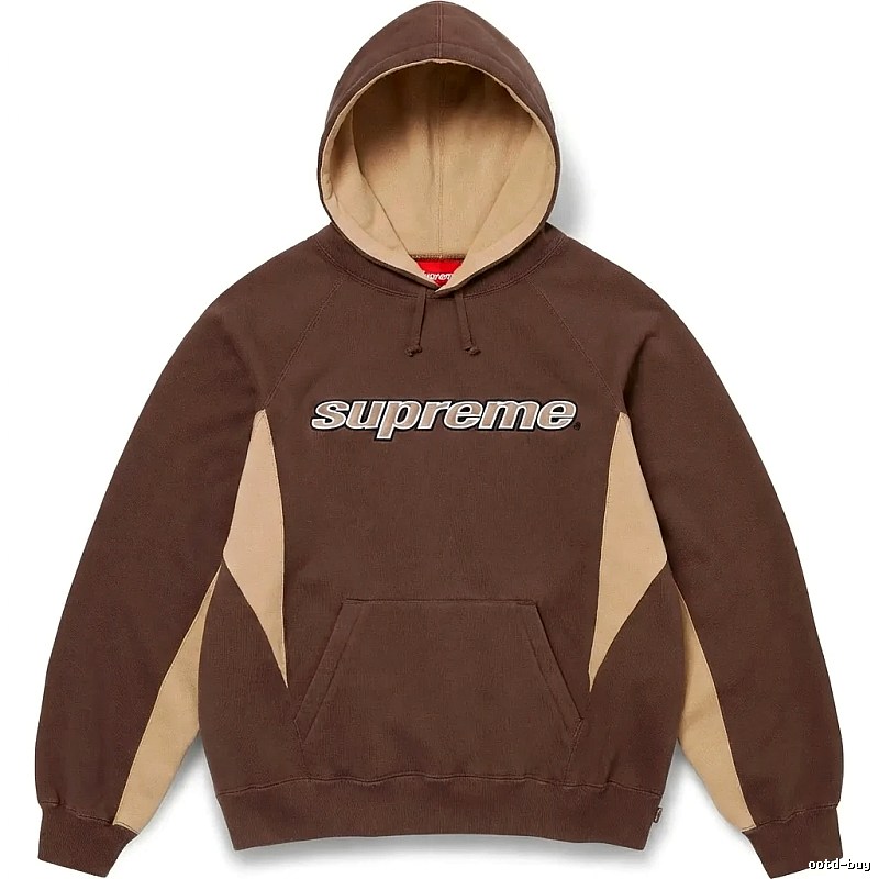 Supreme retro-style brown hoodie