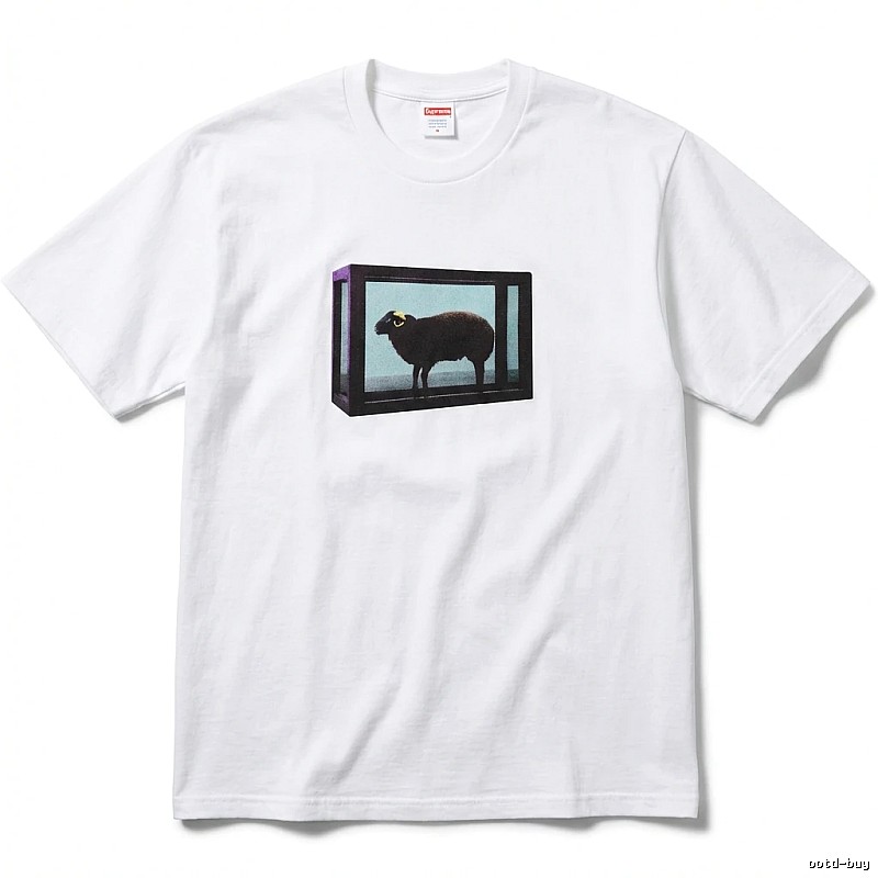 Supreme Sheep Print White T-shirt