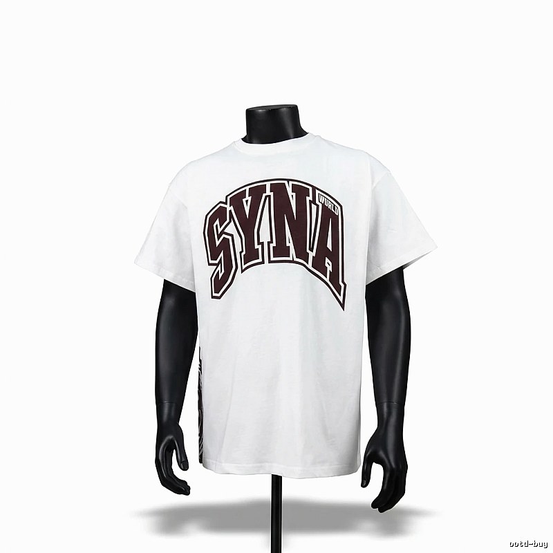 SynaWorld Alphabet Trend White T-shirt