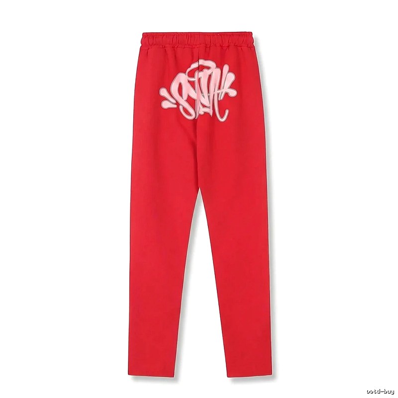 SynaWorld graffiti-style red trousers