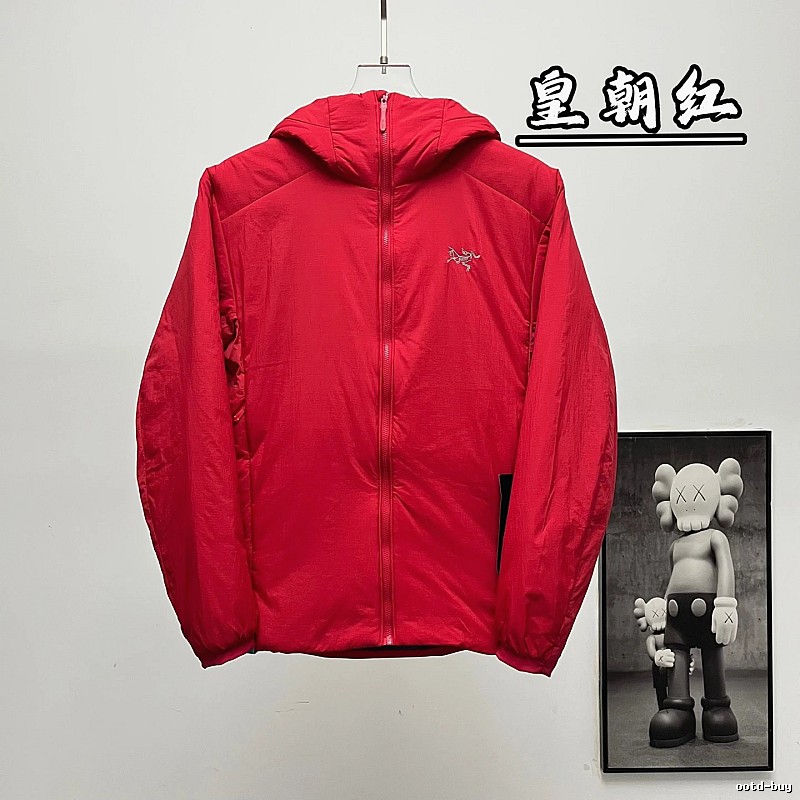 Technical Shell Jacket in Red with bright hooded body - Arc'teryx