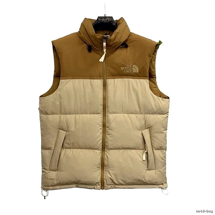 The North Face patchwork outdoor-style vest