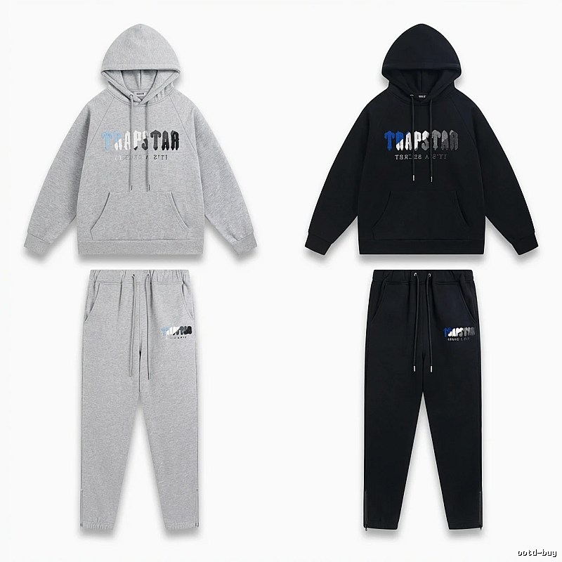 Trapstar Casual Style Grey-Black Suit