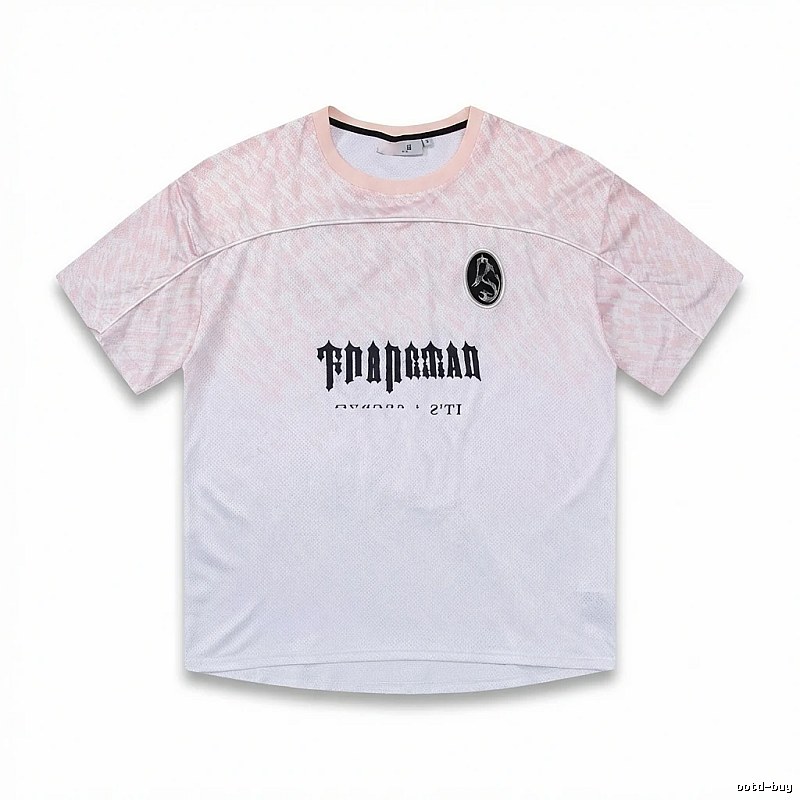 Trapstar Gradient Style Pink and White T-shirt