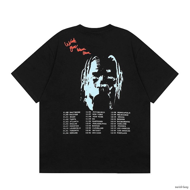 Travis Scott Weekend Graphic T-shirt Brown Travis Scott for Seasonal Looks