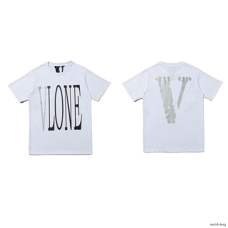 Vlone Patterned Logo T-shirt Black Purple Vlone with Signature Styling