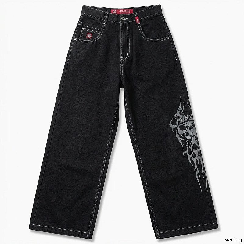 Y2K style black jeans